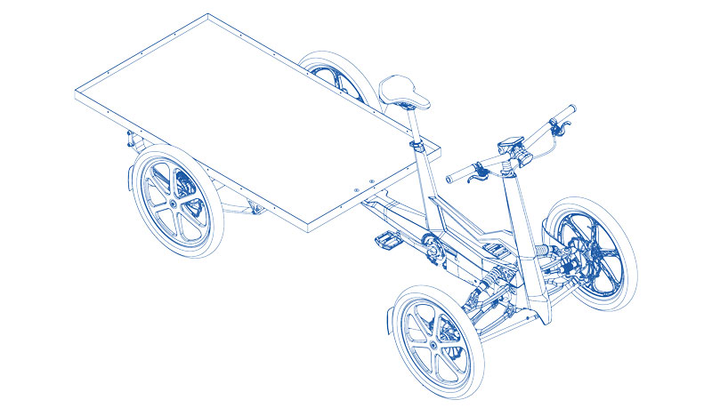 Cargo bike Sum-Tre-Quarti